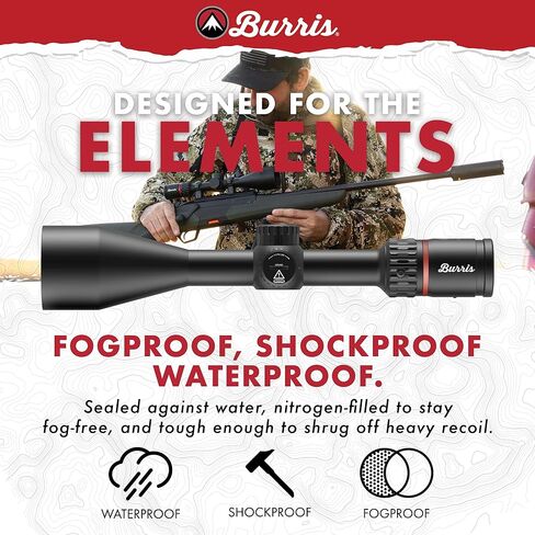 Burris Optics Fullfield 4-16x50mm مناظير الصيد للصيد، أنبوب 1 بوصة، المستوى البؤري الخلفي، مقاوم للماء، مقاوم للصدمات، ضمان إلى الأبد. in Saudi Arabia
