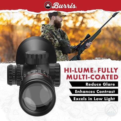 Burris Optics Fullfield 4-16x50mm مناظير الصيد للصيد، أنبوب 1 بوصة، المستوى البؤري الخلفي، مقاوم للماء، مقاوم للصدمات، ضمان إلى الأبد. in Saudi Arabia