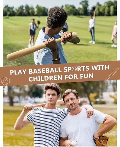 Wettarn 2 Pcs Mini Baseball Bats Wooden Baseball Bat Craft Unfinished Small Baseball Bats Unpainted Wood Baseball Bats for Painting DIY Craft Projects Ball Sports Party Favors in Saudi Arabia