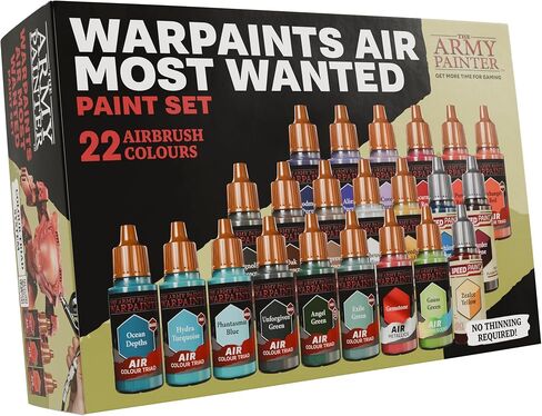 The Army Painter Warpaints Air Starter Set - Paint and Primer for Tabletop Roleplaying, Boardgames, and Wargames Miniature Model Painting - Non-Toxic Water-Based Airbrush Paint Set in Saudi Arabia