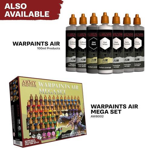 The Army Painter Warpaints Air Starter Set - Paint and Primer for Tabletop Roleplaying, Boardgames, and Wargames Miniature Model Painting - Non-Toxic Water-Based Airbrush Paint Set in Saudi Arabia