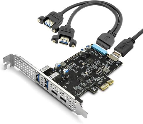 بطاقة توسيع PCIe ذات 19 سنًا تتميز بـ 4 منافذ سريعة السرعة وتوافق الأنظمة العالمية بطاقة USB PCIe in Kuwait