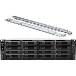 Synology RackStation RS4021xs+ NAS Server with Xeon 2.1GHz CPU, 64GB Memory, 32TB HDD Storage, 2 x 10GbE LAN Ports, DSM Operating System Bundle with Rail kit in Saudi Arabia