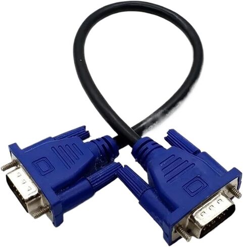 V/GA Extension Cable HD 15 Pin Male to Male V/GA Cables Cord Wire Line Copper Core for PC Computer M>oni>tor Projector(50cm) in Saudi Arabia