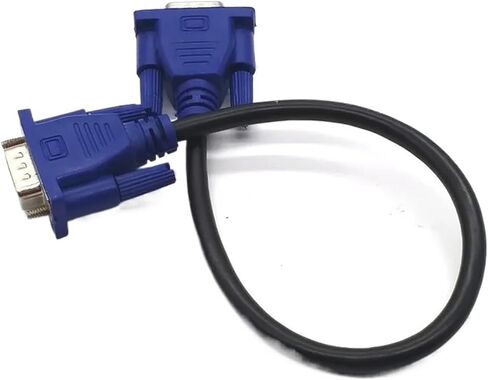 V/GA Extension Cable HD 15 Pin Male to Male V/GA Cables Cord Wire Line Copper Core for PC Computer M>oni>tor Projector(50cm) in Saudi Arabia