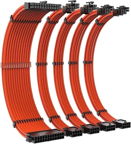 TC-35 Series PSU Extension Cable Kit Sol*/id Color Cable Sol*/id 350mm ATX24Pin PCI-E8Pin CPU8Pin with Combs(E) in Saudi Arabia