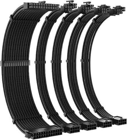 TC-35 Series PSU Extension Cable Kit Sol*/id Color Cable Sol*/id 350mm ATX24Pin PCI-E8Pin CPU8Pin with Combs(E) in Saudi Arabia
