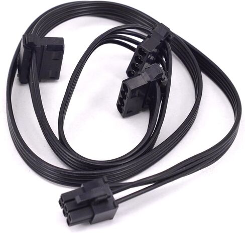 كابل إمداد الطاقة PCI-e 6Pin 1 إلى 3 SATA 4Pin IDE GPU 8Pin إلى 6+2Pin CPU 4+4 Pin للمفاعل الأساسي 850 وات 650 وات (مجموعة كاملة) in Saudi Arabia