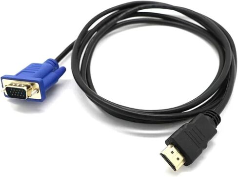 1pcs HDMI-Compatible to V/GA Cable Male to Male 1.8M Video Adapter Only for HD Player to HDTV in Saudi Arabia