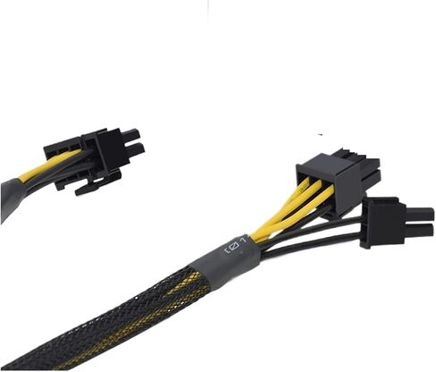 1/2 قطعة 6Pin 8Pin PCI إلى PCIE 8 (6+2) Pin كابل الطاقة بطاقة الرسومات PCI-E GPU البيانات الفاصل (8PIN Plus-2) in Saudi Arabia