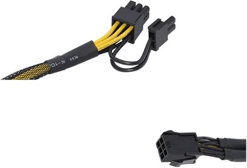 1/2 قطعة 6Pin 8Pin PCI إلى PCIE 8 (6+2) Pin كابل الطاقة بطاقة الرسومات PCI-E GPU البيانات الفاصل (8PIN Plus-2) in Saudi Arabia