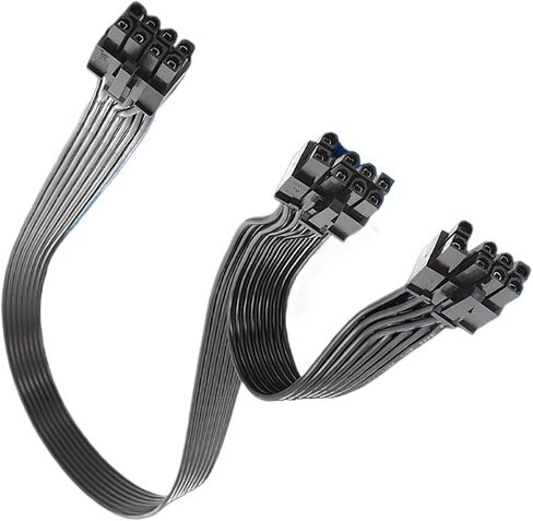 PCIe 8pin to 6+2Pin Power Supply Cable GPU 8 Pin to Two 6+2 PSUs Modular Cable(Green) in Saudi Arabia