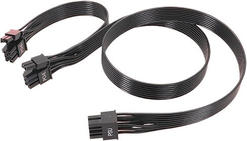 PCIe 8pin to 6+2Pin Power Supply Cable GPU 8 Pin to Two 6+2 PSUs Modular Cable(Green) in Saudi Arabia