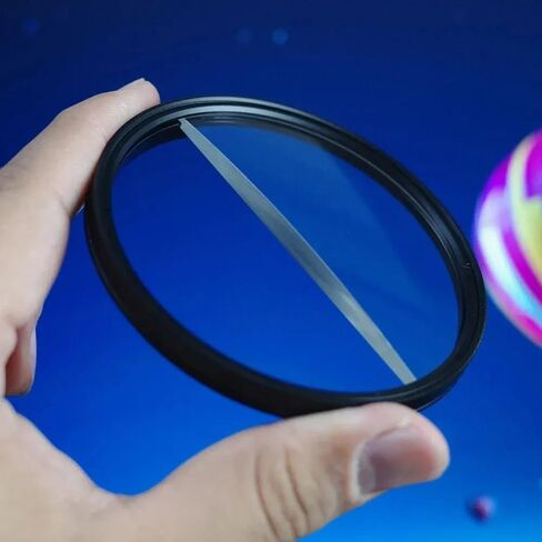 مرشح العدسة سبليت ديوبتر - منشور عدسة فركتالية وFx نصف طمس للصور السينمائية DSLR مرشحات تأثيرات عدسة الكاميرا (فلتر ديوبتر سبليت، 82 مم) in Kuwait