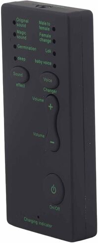 بطاقة الصوت Keenso Mini Voice Changer للبث للألعاب عبر الإنترنت مع 7 خيارات لتحويل الصوت للون ABS in Saudi Arabia