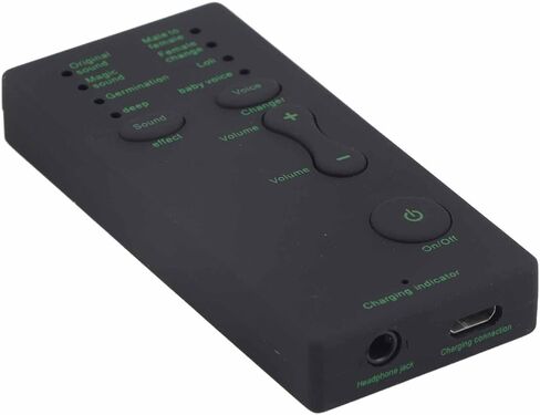 بطاقة الصوت Keenso Mini Voice Changer للبث للألعاب عبر الإنترنت مع 7 خيارات لتحويل الصوت للون ABS in Saudi Arabia