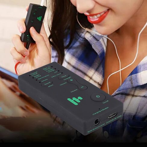 Yoidesu Portable Mini Voice Changer, 4 Voice Changer Set, Multifunction Recording Sound Card for Game Anchor Recording Mobile Phone Computer in Saudi Arabia