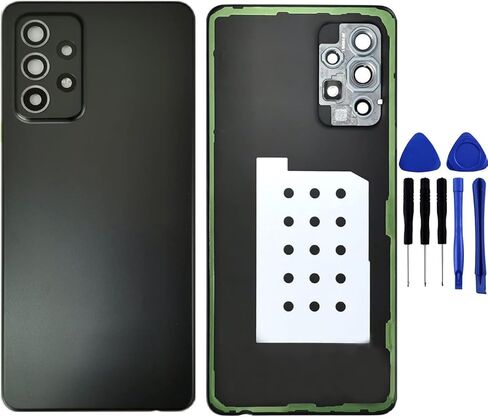Galaxy A52 Back Cover Replacement A525U A52 5G A526 Back Door for Samsung Galaxy A52 2020 6.5" A525F A525U Galaxy A52 SM-A526U Cellphone Backplates Rear Housing Repair Part (Awesome Black) in Saudi Arabia