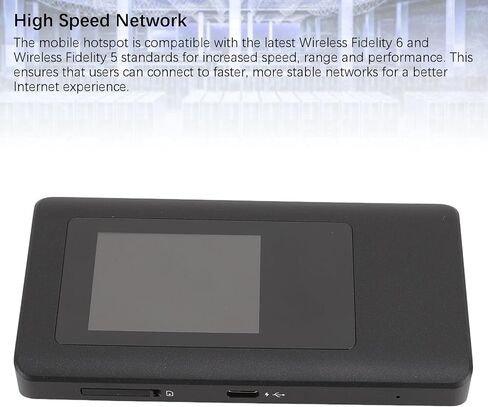 نقطة اتصال متنقلة 5G، جهاز واي فاي محمول بنطاق مزدوج 2.4/5.8 جيجا هرتز وبطارية 4400 مللي أمبير في الساعة - إنترنت لاسلكي عالي السرعة، يدعم 16 جهازًا للسفر والعمل والمنزل in Saudi Arabia