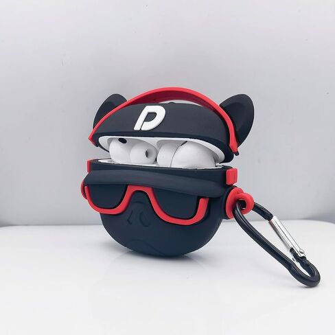حافظة لطيفة لجهاز AirPods Pro 3، غطاء حافظة 2025 مع مجموعة منظف، Airpods Pro 3 حافظات نسائية مضادة للسقوط من السيليكون iPods Pro 3، حافظات شحن لسماعات الأذن، سلسلة مفاتيح للفتيات لـ Airpods Pro الجيل الثالث (القرش) in Kuwait