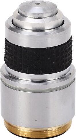 WALFRONT 100X Objective Lens, Brass & Aluminum Alloy, Crystal Structure Observations, Biology Research and Material Inspection in Saudi Arabia
