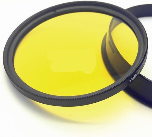 Full Yellow Color Lens Filter for Canon for Nikon Camera Lenses 37 40.5 46 49 52 55 58 62 67 72 77 mm 49mm 52mm 55mm 58mm 67mm 77mm Excellent(62mm) in Saudi Arabia