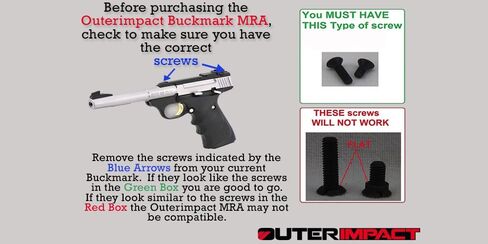 Outerimpact Red Dot Adapter/Mount Compatible with Browning Buckmark Pistol - M.R.A … in Saudi Arabia