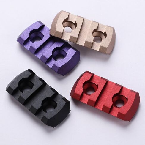 قسم السكك الحديدية TuFok Picatinny لـ Mlock - رفيع 0.27 بوصة ارتفاع السكك الحديدية مرفق محول السكك الحديدية جبل Alumimun 3-Slot in Kuwait