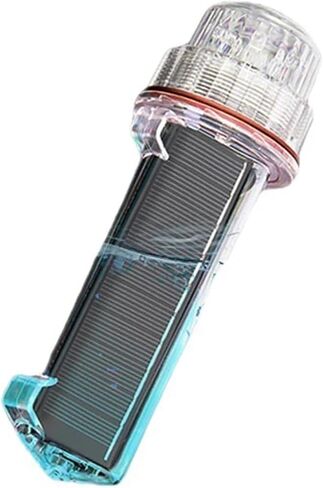 Solar Beacon Lamp Waterproof Fishing Buoy Signal Lamp Fishing Net Flashing Torpedo Warning Lamp Marine Tricolor Lamp(C) in Saudi Arabia