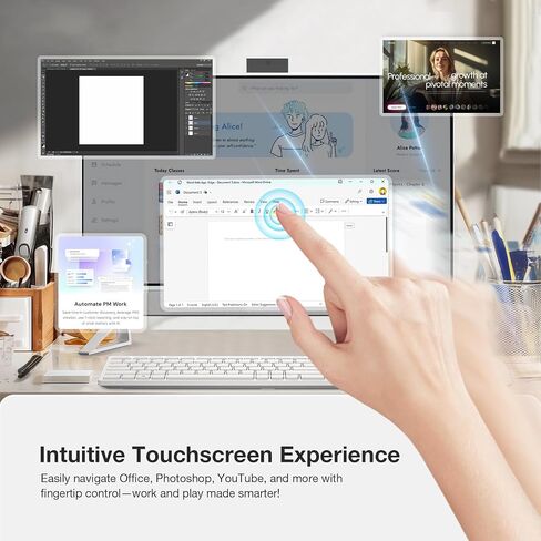 كمبيوتر مكتبي Dell Inspiron 7730 الكل في واحد، شاشة لمس FHD 27 بوصة، Intel Core 7-150U (حتى 5.4 جيجا هرتز)، GeForce MX570A، WiFi 6E، لوحة مفاتيح وماوس لاسلكي، Windows 11 Pro، ملحقات (64 جيجابايت رام، 4 تيرابايت SSD) in Saudi Arabia