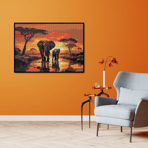 Animal Bear Jigsaw Puzzles for Adult 1000 Piece, Difficult Hard Impossible Puzzles for Adults, Nature Hunting Puzzle 1000 Piece in Kuwait