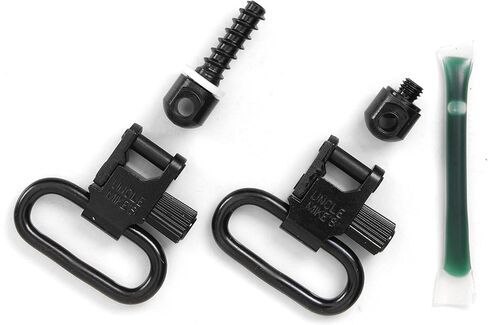 Uncle Mike's Quick Detachable Fore End Band Style Sling Swivels (Blued, 1-Inch Loop) , BLACK in Saudi Arabia