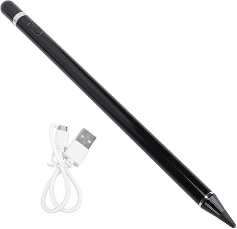 Pen for iOS Pro Air Tablet, Active Pen with Palm Rejection, High Sensitivity, Rechargeable Pencil for 11/X/8/7/6/5/4 Seties Phone (Black) in Saudi Arabia