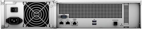 خادم Synology RackStation RS2423RP+ NAS مع وحدة المعالجة المركزية Ryzen 3.35 جيجا هرتز، وذاكرة 32 جيجا بايت، وتخزين محرك أقراص ثابتة 48 تيرابايت، ومنافذ LAN 10 جيجابت، وطاقة زائدة، وحزمة نظام تشغيل DSM مع مجموعة السكك الحديدية in Saudi Arabia