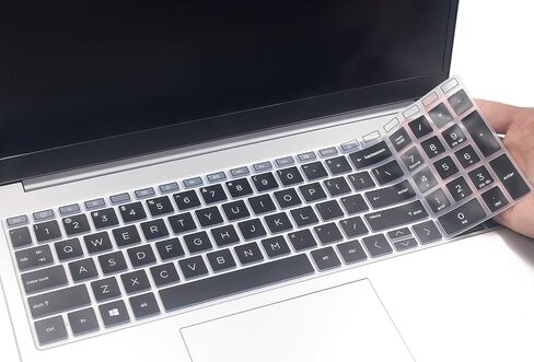 Keyboard Skin Compatible for HP OmniBook 5 16" AI Laptop 16-af 16-ag 16-bc 16z-ag100 16z-bc100 16-bc1047nr 16-af1037nr & OmniBook 3 AI 15-fn0087nr 15.6" (NOT fit 16-fb 14-he/fp/ha Series) (Black) in Saudi Arabia