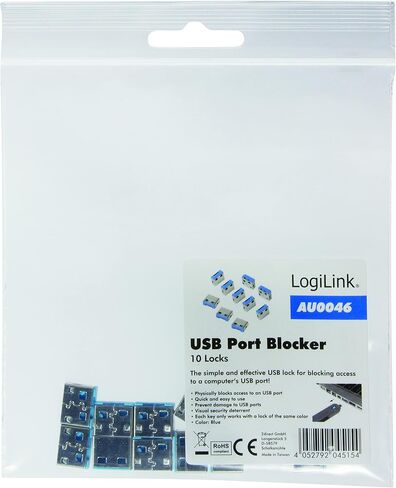 Logilink USB Port Blocker Lock Grey 10x Schlösser in Saudi Arabia