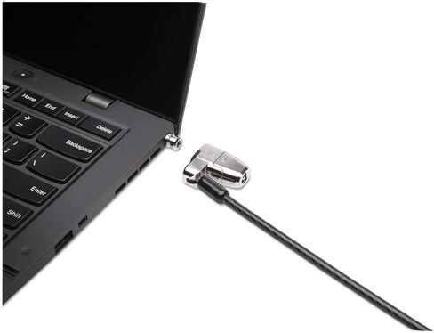كينسينغتون 64435 ClickSafe 2.0 قفل كمبيوتر محمول بمفتاح، كابل فولاذي بطول 6 أقدام، فضي، مفتاحين in Kuwait