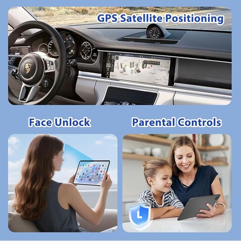 Android 15 Tablet 12 inch, AI Tablet with 2000 × 1200 Display, Octa-Core Up to 2.0GHZ, Tablets Computer with 20GB RAM & 128GB RAM 1TB Expand, 8000 mAh & 20 PD Charger, WiFi 6, BT5.0, Support GPS in Kuwait