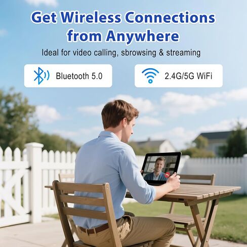 Android 15 Tablet 12 inch, AI Tablet with 2000 × 1200 Display, Octa-Core Up to 2.0GHZ, Tablets Computer with 20GB RAM & 128GB RAM 1TB Expand, 8000 mAh & 20 PD Charger, WiFi 6, BT5.0, Support GPS in Kuwait