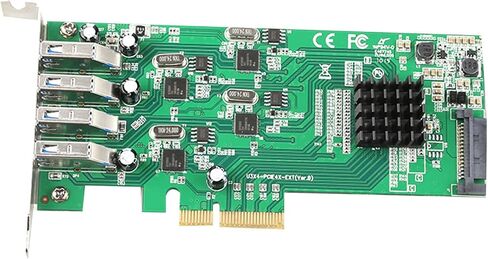 محول USB PCIE 4 منافذ USB 3.0 إلى بطاقة المحول USB3.0 15-PIN لوحة توسيع محول المنفذ للكمبيوتر الشخصي in Kuwait