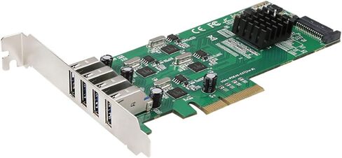 محول USB PCIE 4 منافذ USB 3.0 إلى بطاقة المحول USB3.0 15-PIN لوحة توسيع محول المنفذ للكمبيوتر الشخصي in Kuwait