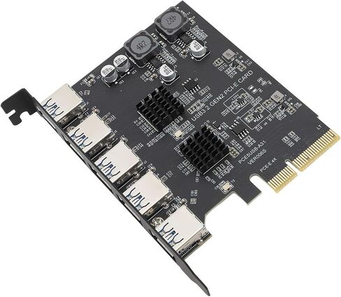 SUNGOOYUE Premium ASMedia ASM3142 USB 3.2 Gen 2 5 Ports PCIe Expansion Card for High Resolution Media, Compatible with 7 10 11 for, in Saudi Arabia
