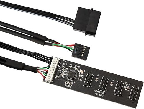 9Pin USB رأس ذكر 1 إلى 4 تمديد بطاقة 2.0 الفاصل كابلات الموصلات للوحة الأم محول ميناء مضاعف المحور الداخلي in Kuwait