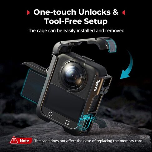SmallRig Magnetic Mount for DJI Osmo Nano, for Insta360 GO 3S, with Neck Strap, Wrist Strap, Anti-Loss Hanging Hole Design, Neck Mount POV/Vlog Selfie in Saudi Arabia