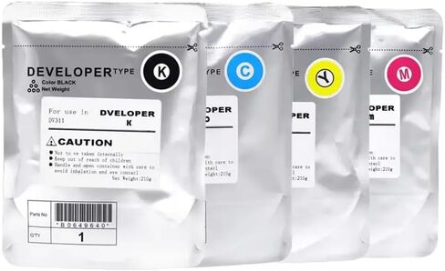 DV311 Developer Powder Compatible for C220 C360 C280 210g Per Bag Universal Use CMYK 1 Piece(DV311-C) in Saudi Arabia