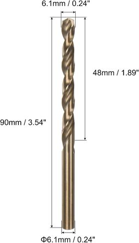 uxcell 10.1mm Dia HSS Cobalt Straight Round Shank Metric Twist Drill Bit Drilling Tool in Saudi Arabia