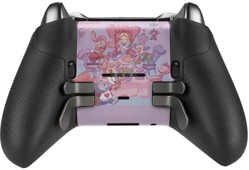 غلاف Skinit المخصص للألعاب متوافق مع وحدة التحكم اللاسلكية Xbox Elite Series 2 - تصميم Disney Alice in Wonderland (الرسوم المتحركة) المرخص رسميًا لحفلة الشاي المجنونة in Saudi Arabia