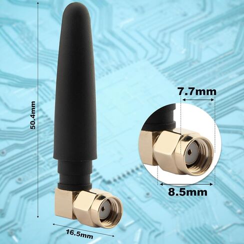 433Mhz Antenna SMA Male 3dBi Omnidirectional Thumb Antenna Short Range Mini Aerial for Ham Radio Signal Booster Wireless Repeater LoRa IoT Remote Walkie Smart Home Sensor (2 Pack) in Saudi Arabia