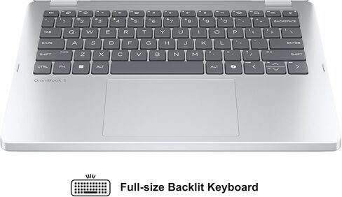 كمبيوتر محمول HP OmniBook 5 Flip 2 في 1 مقاس 14 بوصة WUXGA IPS متعدد اللمس Intel 10-core Core 7 150U (>i7-1355U) 16 جيجابايت DDR5 1 تيرابايت SSD بإضاءة خلفية 5 ميجابكسل IR HDR كاميرا خصوصية Wi-Fi6E شحن سريع Win11Pro مع محور ICP in Saudi Arabia