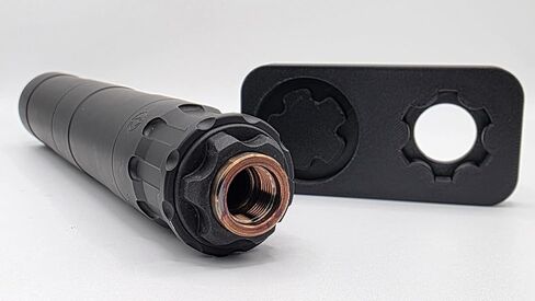 Rugged Obsidian 9/45 Suppressor Tool/Wrench - Heavy-Duty Carbon Fiber Infused, 2 in 1 - Made in USA (Tool Only) (with Baffle Straightener) in Saudi Arabia